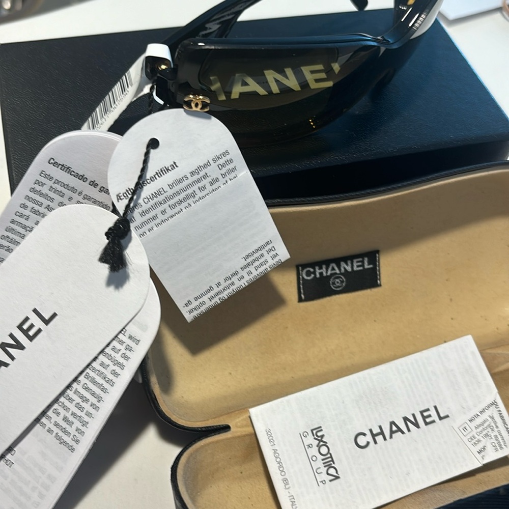Chanel Logo Sunglasses with original case and tags - Picture 3 of 16
